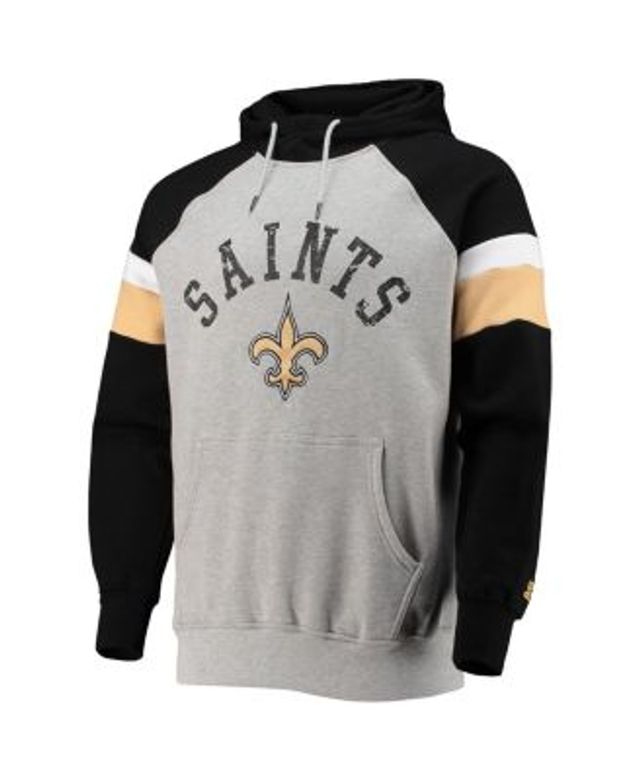 New Orleans Saints Youth Short Sleeve Pullover Hoodie - Heather Gray