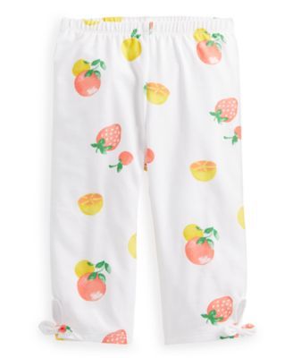 Baby Girls Fruit Fun Capri Pants, Created for Macy's