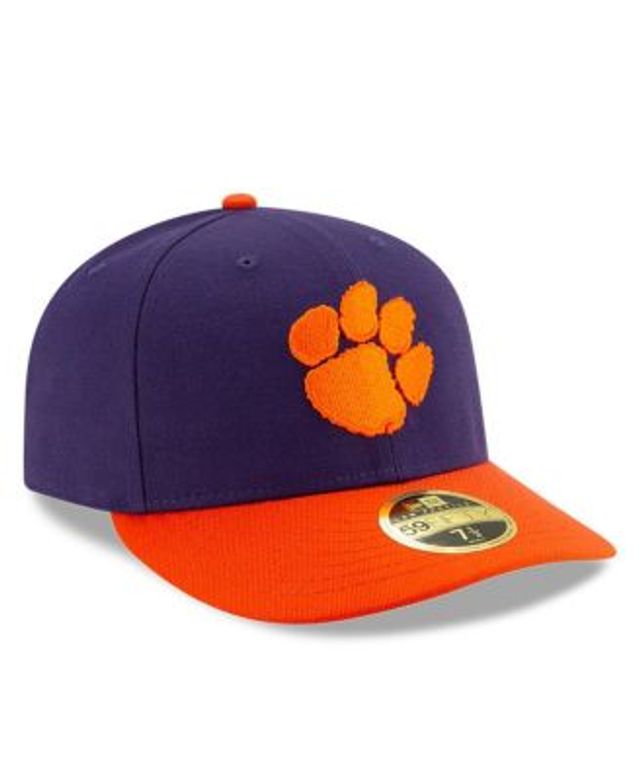 Men's New Era Orange Clemson Tigers Basic Low Profile 59FIFTY Fitted Hat