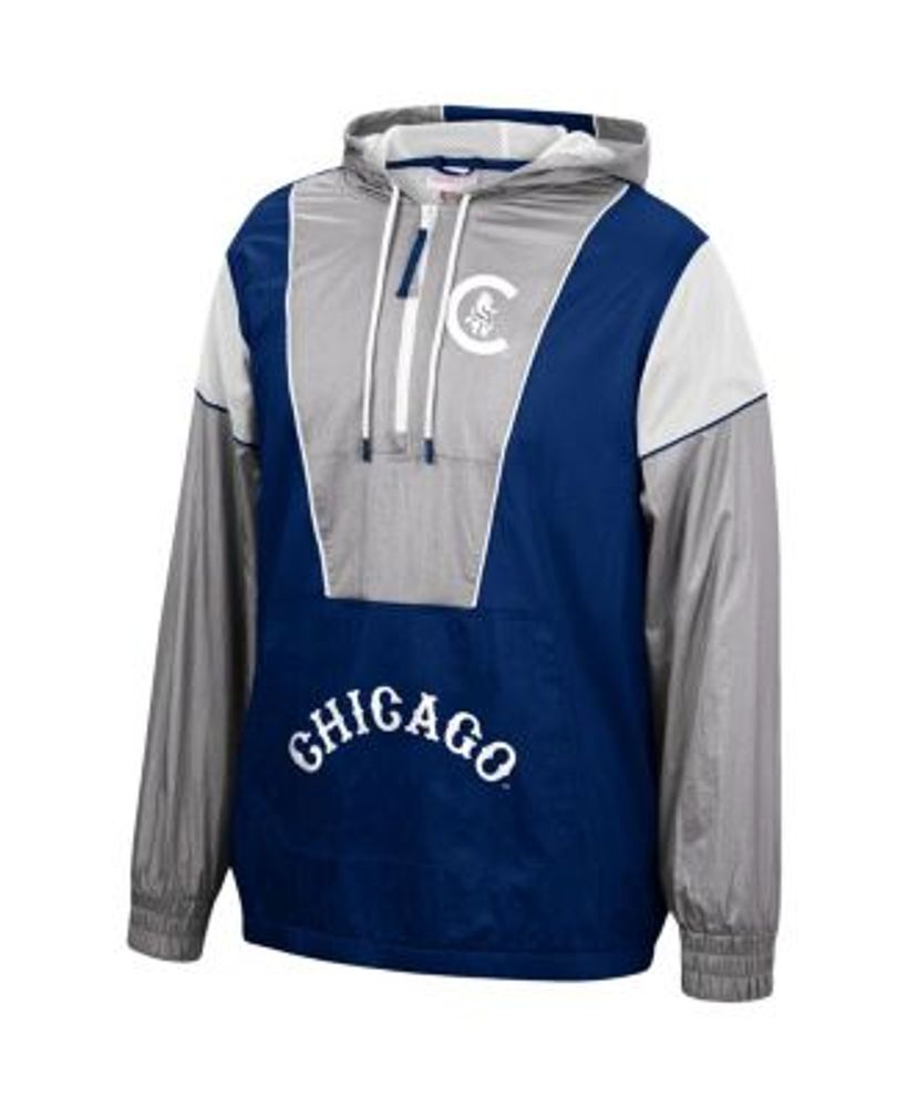 Men's Mitchell & Ness Royal Chicago Cubs Undeniable Full-Zip Hoodie Windbreaker Jacket Size: Large