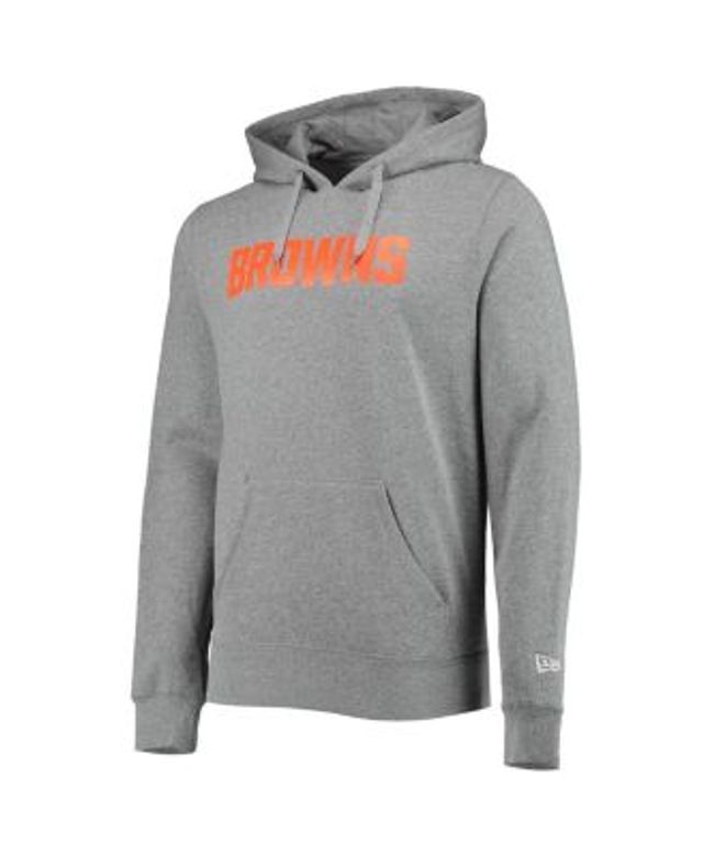 Men's Nike Heathered Gray Cleveland Browns Rewind Club Fleece Pullover  Hoodie