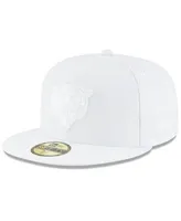 Men's New Era White Chicago Bears Secondary Logo Omaha 59FIFTY Fitted Hat