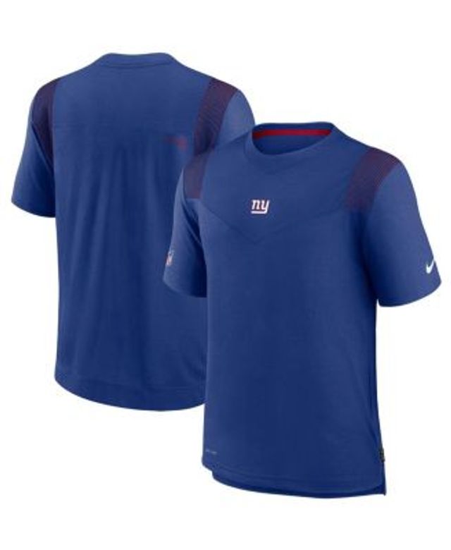 New York Giants Nike Sideline Tonal Logo Performance Player Long Sleeve T- Shirt - Royal