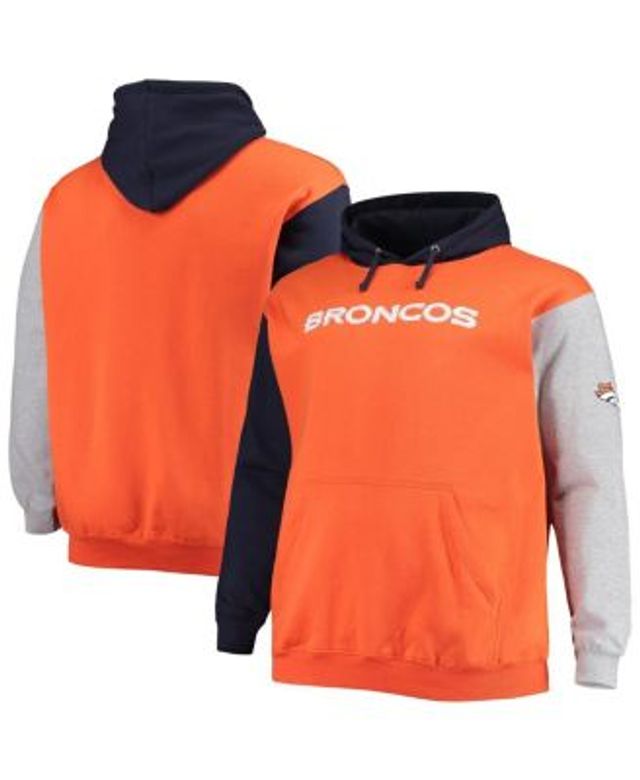 Nike Men's Navy Denver Broncos Fan Gear Primary Logo Therma Performance Pullover Hoodie - Navy