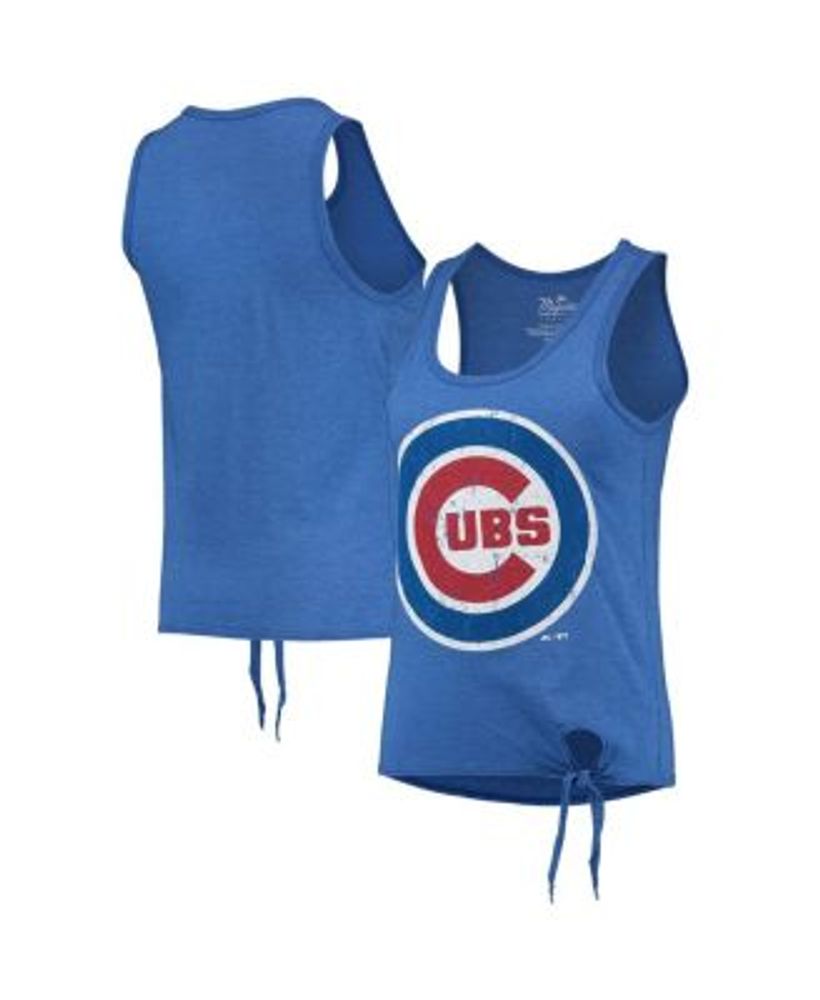 Women's New Era Royal Chicago Cubs Plus Size Tank Top