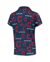 Women's Concepts Sport Navy Boston Red Sox Zest Allover Print Button-Up  Shirt & Shorts Sleep Set 