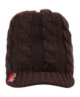 Women's Brown Cleveland Browns Arctic Blast Cable Cadet Beanie