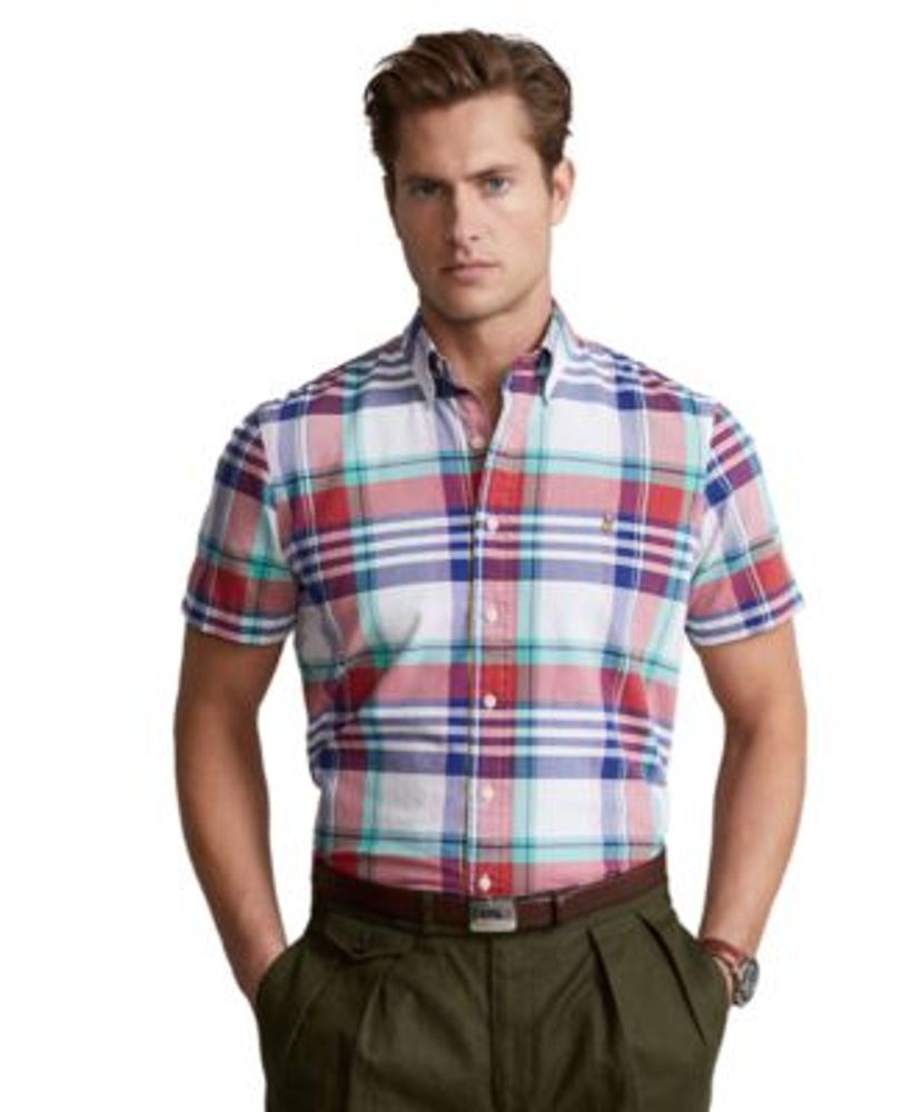 Polo Ralph Lauren Men's Classic-Fit Plaid Oxford Shirt | Connecticut Post  Mall