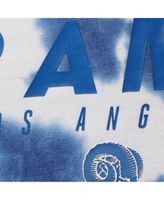 Junk Food Los Angeles Rams Tie-dye Cropped Pullover Sweatshirt At