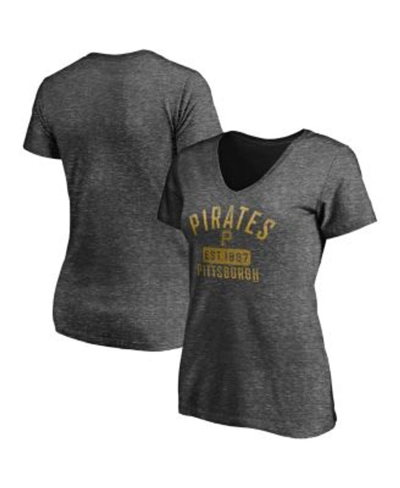 Women's Black Colorado Rockies Hometown V-Neck T-Shirt