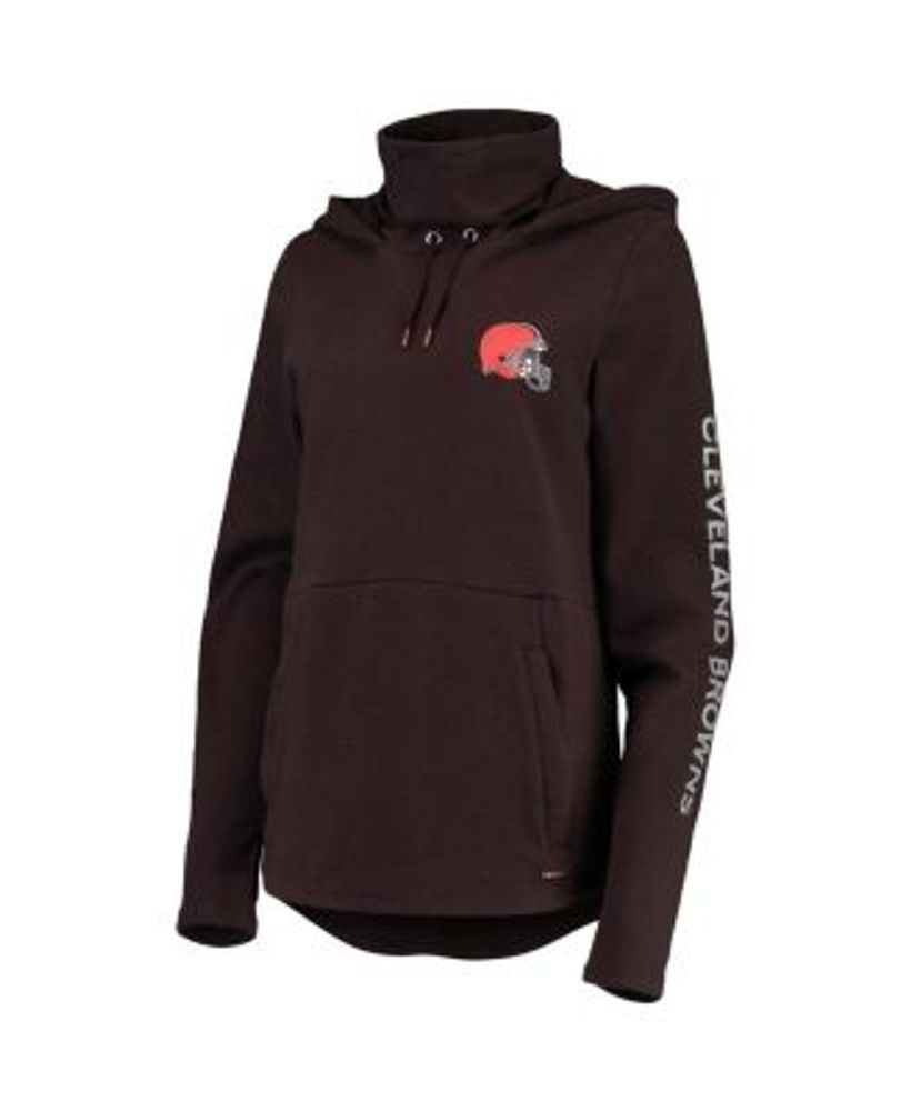 Women's Cleveland Browns G-III 4Her by Carl Banks Brown Extra Point  Pullover Hoodie