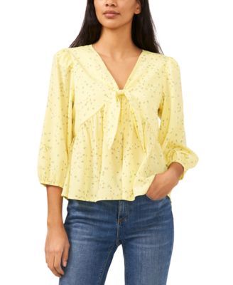 Printed Bow-Detail Blouse, Created for Macy's