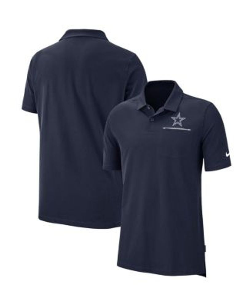 Men's Nike White Dallas Cowboys Sideline Lockup Performance Polo