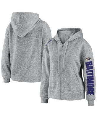 Fanatics Women's Plus Heathered Gray Seattle Seahawks Lace-Up Pullover  Hoodie