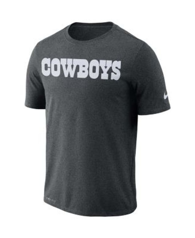 Men's Nike Dallas Cowboys Heather Gray Property Of Legend Performance T- Shirt