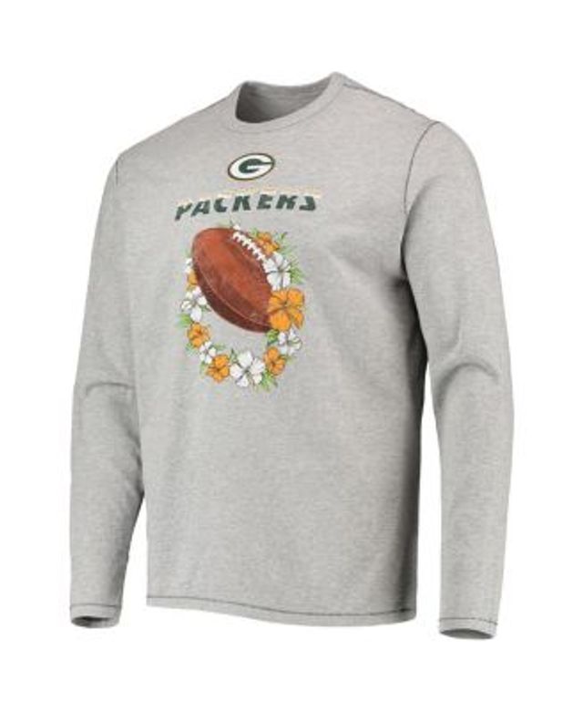 Green Bay Packers NFL x Darius Rucker Collection by Fanatics Henley Long  Sleeve T-Shirt - Heather Gray