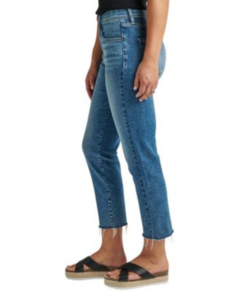 Women's Valentina High Rise Straight Crop Pull-On Jeans