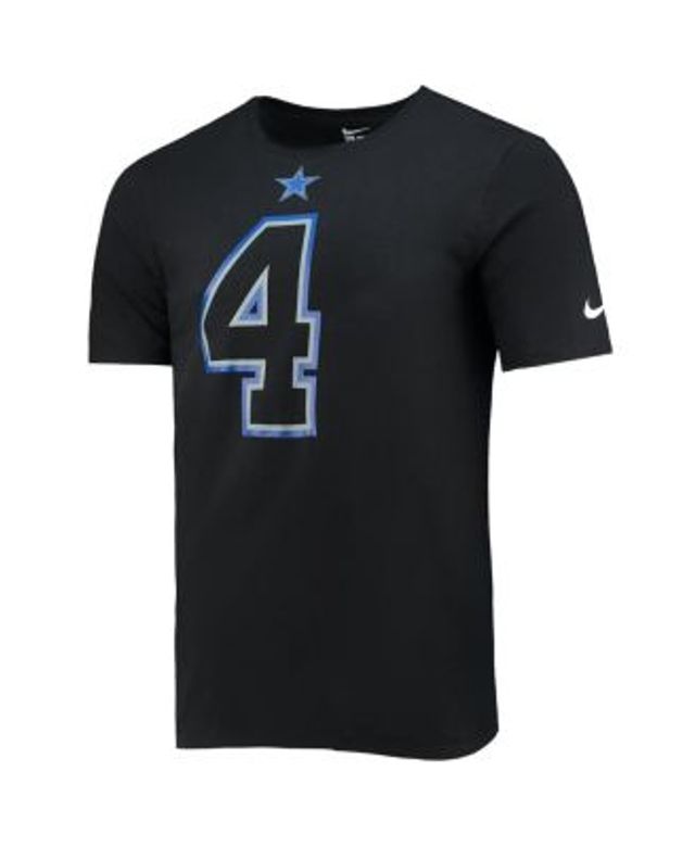 Nike Men's Dak Prescott Navy Dallas Cowboys Player Pride Name & Number T- shirt In Black