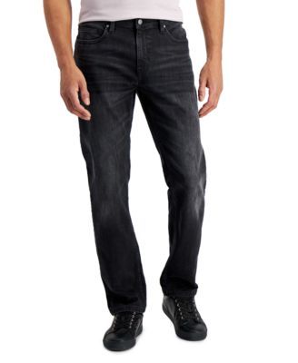 Men's Sam Black-Wash Straight-Fit Stretch Jeans, Created for Macy's