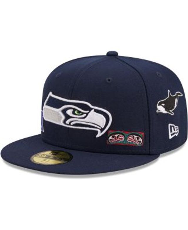 New Era College Navy Seattle Seahawks Knit Trapper Hat