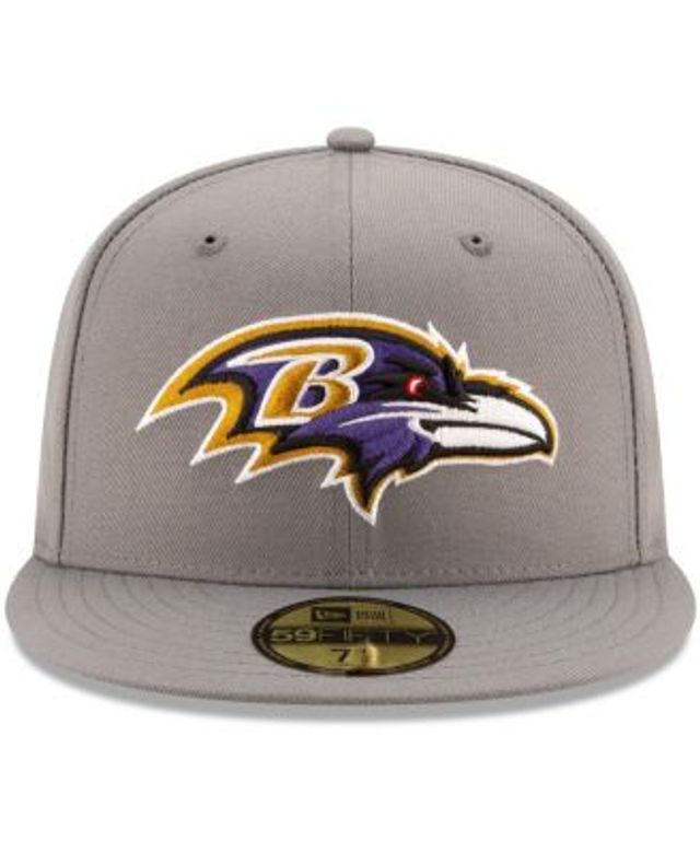 Men's New Era Graphite Baltimore Ravens Storm 59FIFTY Fitted Hat