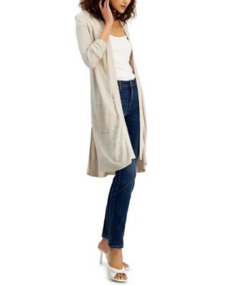 Women's Ribbed Duster Cardigan, Created for Macy's