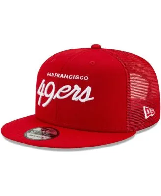 San Francisco 49ers New Era Historic Logo Trucker 9FIFTY Snapback Hat - Camo /Olive