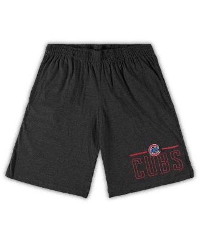 Concepts Sport Men's Royal, Heathered Charcoal Chicago Cubs Big and Tall T- shirt Shorts Sleep Set