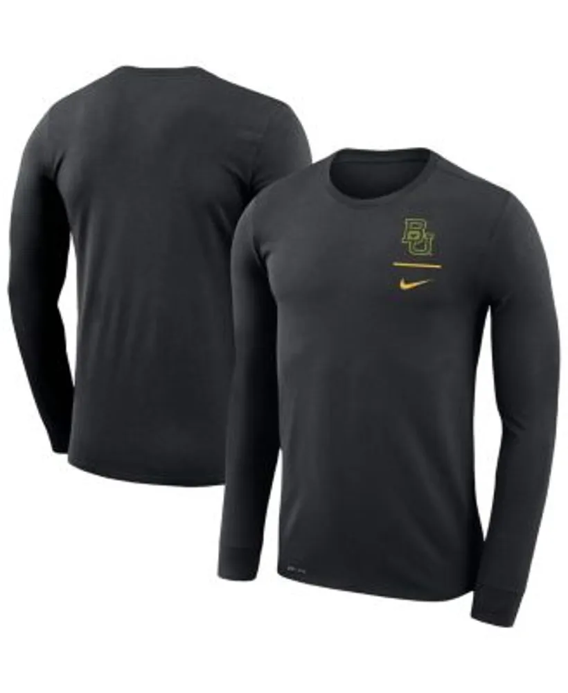 Baylor Bears Nike Spotlight Raglan Performance Long Sleeve T-Shirt - Black