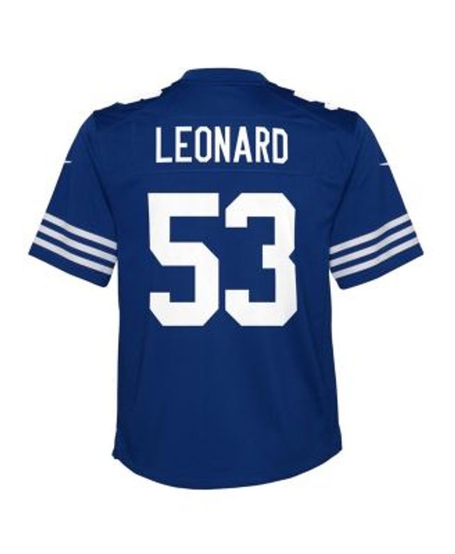 Youth Darius Leonard Royal Indianapolis Colts Mainliner Name & Number T- Shirt