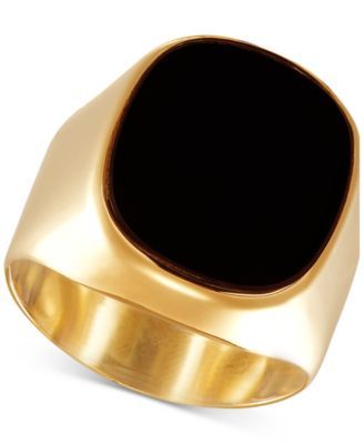 Men's Onyx Ring in 10k Gold