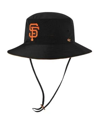 Men's New Era Black San Francisco Giants Reverse Bucket Hat Size: Small/Medium