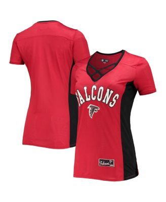 St. Louis Cardinals New Era Women's Plus Size Space Dye Raglan V-Neck  T-Shirt - Red