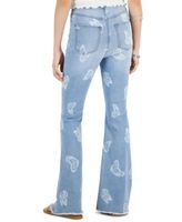 Juniors' High-Rise Pull-On Flare-Bottom Jeans