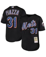 Mike Piazza New York Mets Mitchell & Ness Youth Cooperstown Collection Mesh Batting Practice Jersey - Black