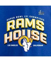 Fanatics Branded Royal Los Angeles Rams Super Bowl LVI Champions Hometown Hard Count T-Shirt