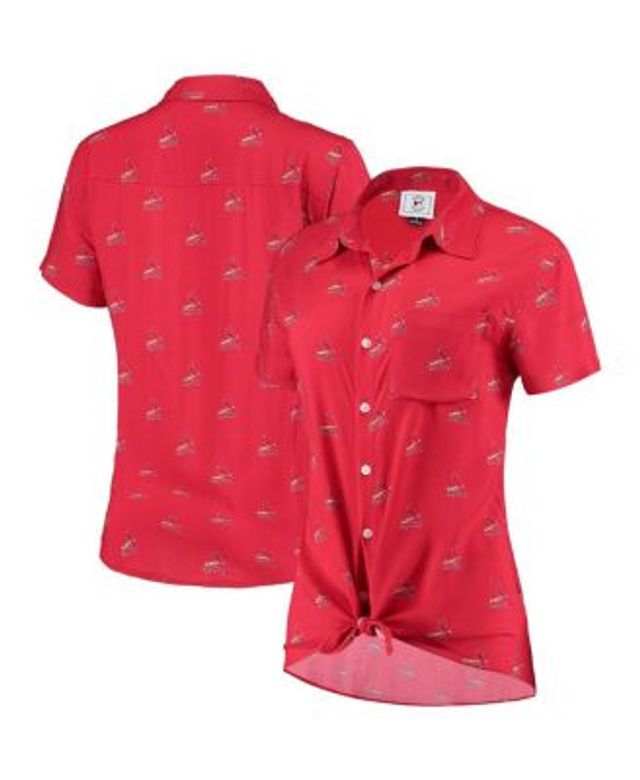 Women's Los Angeles Dodgers FOCO Royal Floral Button Up Shirt Size Medium