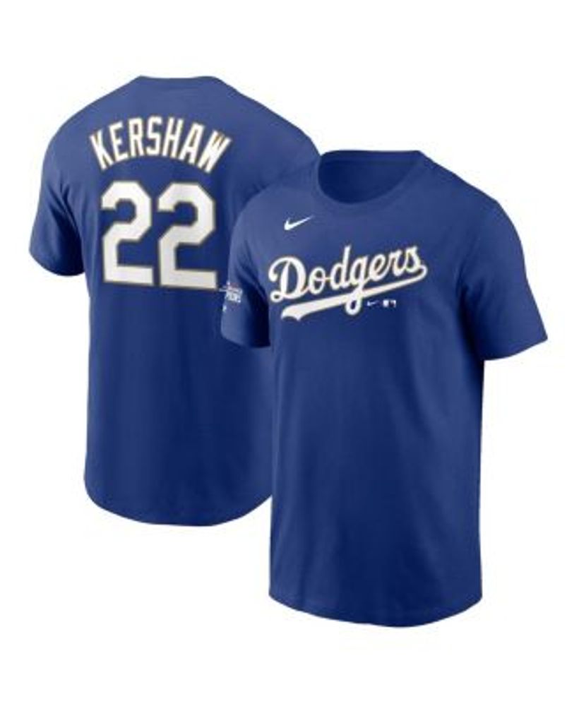 Top-selling Item] Clayton Kershaw 22 Los Angeles Dodgers Home Player Name  Men - White