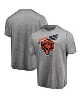 Men's Majestic Heather Charcoal Chicago Bears Showtime Plaque T-Shirt Heathered Charcoal