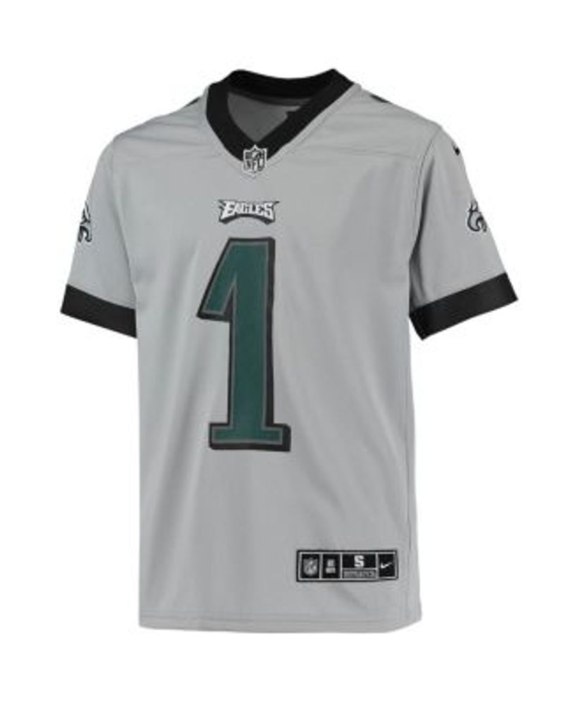 Youth Nike Jalen Hurts Silver Philadelphia Eagles Inverted Team Game Jersey Size: Small