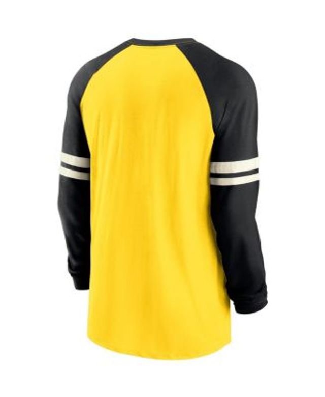 Men's Black/Gold Pittsburgh Steelers Big & Tall Colorblocked T-Shirt