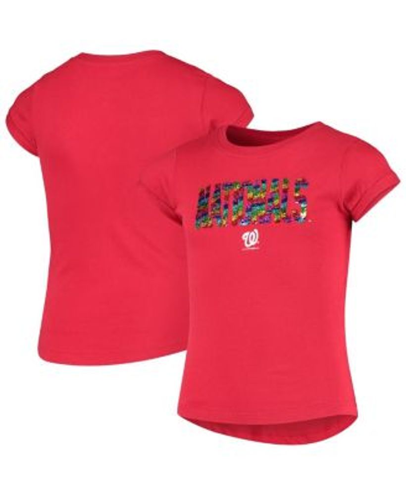Houston Astros Big Girls Flip Sequin T-shirt