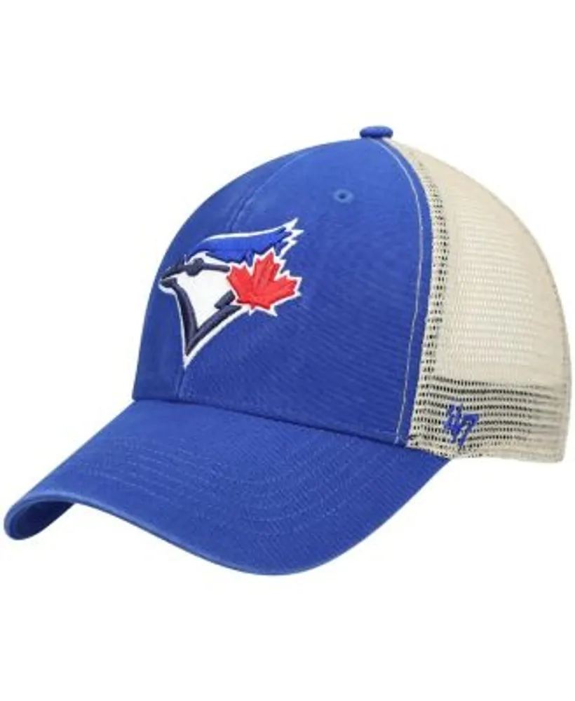 47 Brand Men's '47 Royal, Natural Toronto Blue Jays Flagship Washed Mvp  Trucker Snapback Hat