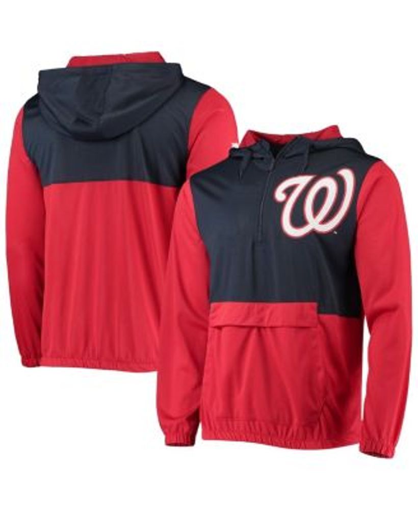 Stitches Red Washington Nationals Team Pullover Hoodie