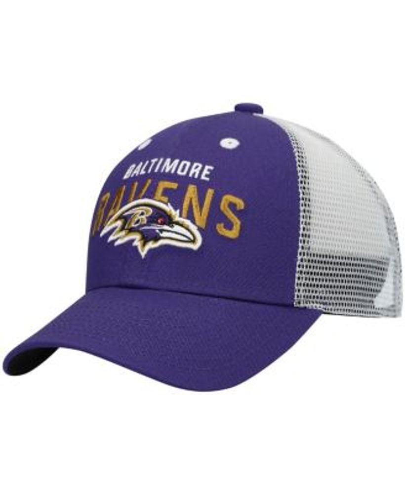 Vintage Baltimore Ravens Snapback Hat NFL apparel Black Purple Brim