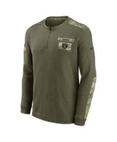 Las Vegas Raiders Nike 2021 Salute To Service Performance Long Sleeve  T-Shirt - Olive