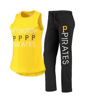 Concepts Sport Women's Black, Gold Pittsburgh Steelers Plus Meter Tank Top  and Pants Sleep Set