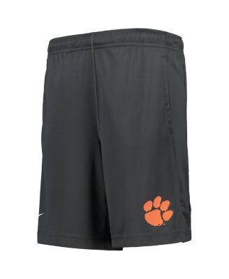 Youth Boys Anthracite Clemson Tigers Performance Fly Shorts
