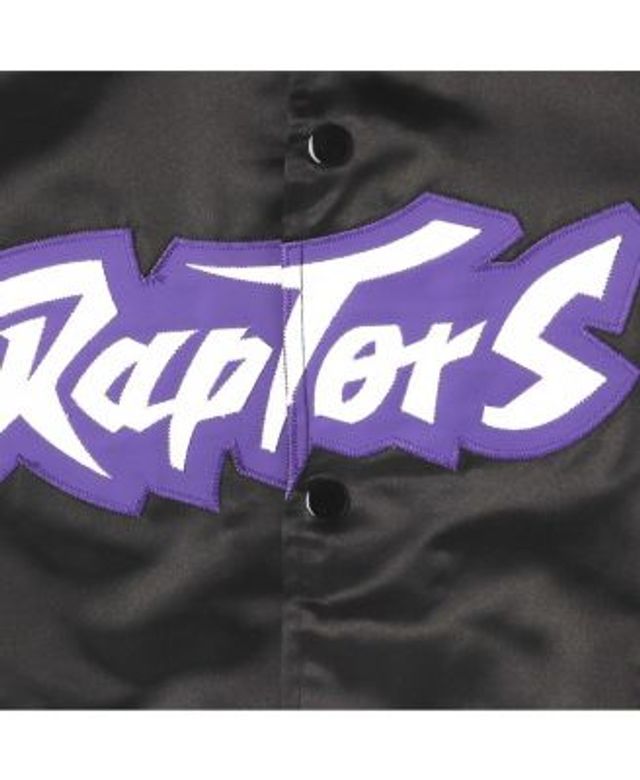 Toronto Raptors Purple Satin Varsity Jacket