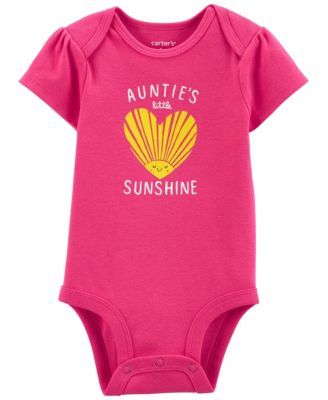 Baby Girls Auntie's Little Sunshine Original Bodysuit